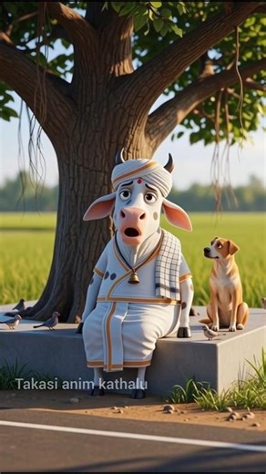 cow&monkey fun talking while riding cycle |cow &monkey funny animation|3D animation