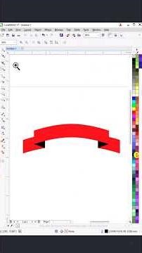 Coreldraw Tutorial 15 | How to Create Ribbon in Coreldraw X7 #coreldrawtutorial #logodesign
