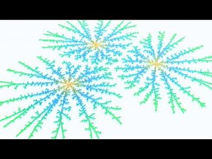 Diffusion-Limited Aggregation animated using Houdini