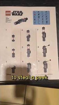 how to build the free LEGO lightsaber #LEGO #legos #AFOL #legobuild #legostarwars