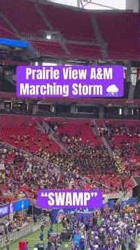 ⛈️ Prairie View A&M #MarchingStorm “SWAMP” at the 2025 Celebration Bowl #pvamu #pvu
