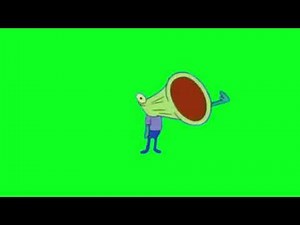 HOOPLA fish kid Spongebob Green Screen