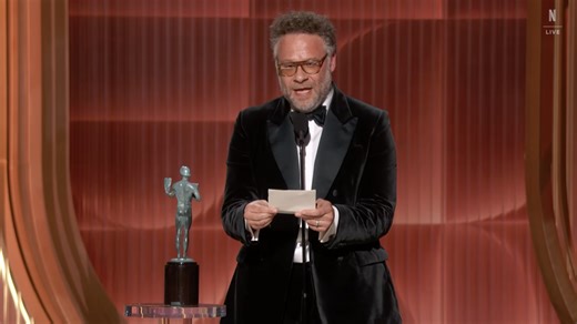Seth Rogen pays a moving tribute to Catherine O'Hara during Actor Awards