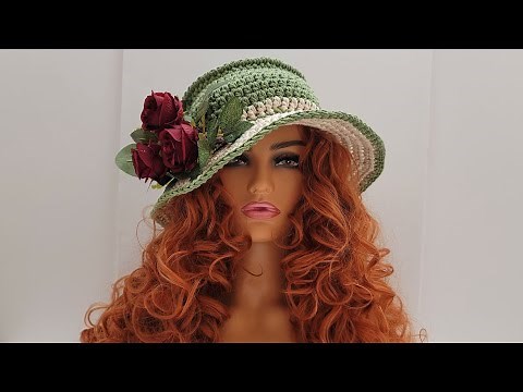 Easy Crochet Sun Hat / Easy Crochet Bucket Derby hat