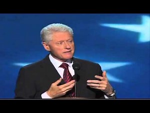 President BIll Clinton's full speech to the 2012 Democratic National Convention