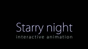 Starry Night (Interactive animation) - YouTube