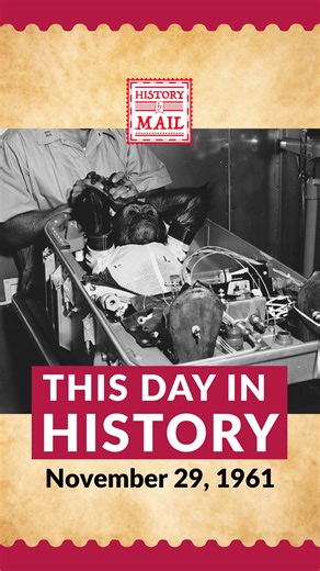 On this day, Enos the chimpanzee became the first non-human to orbit Earth on NASA’s Mercury-Atlas 5 mission—a key step before sending astronauts into space! 🌌 Would you want to go to space if you had the chance? Tell us below! #HistoryByMail #NASA #SpaceHistory #MercuryMission #EnosTheChimp #ThisDayInHistory | History By Mail