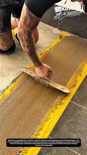 Perfect Floor Repair Technique | Smooth Patch Finishing Like a Pro.