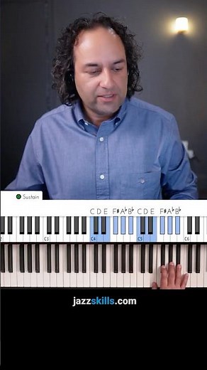 Whole tone scale in Jazz (Barry Harris style) #jazzpianolessons #wholetonescale #barryharris