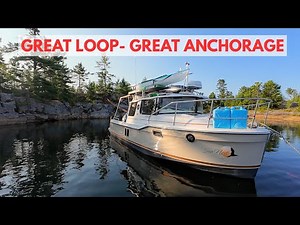 BEAUTIFUL HIDE AWAY ON GEORGIAN BAY - Remote Boat Living - Ep 81