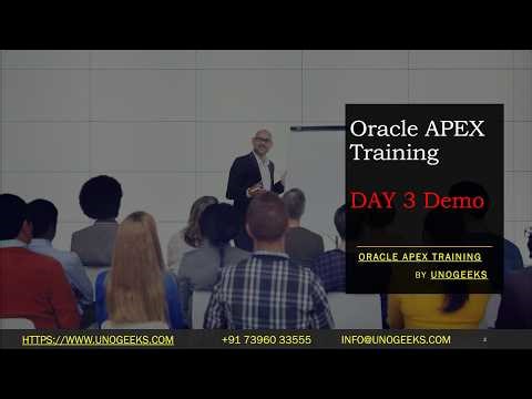 Oracle APEX Training | App Builder, SQL Workshop & Administration Services