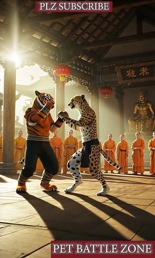 Cheetah vs Tiger Training Showdown 🐆🐅 | Speed vs Strength!