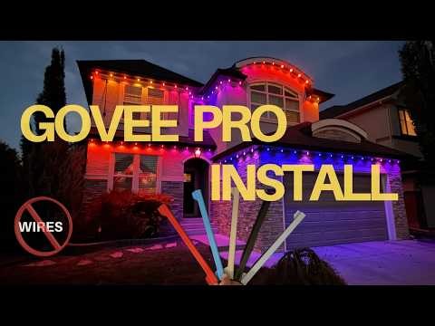 Govee Permanent Outdoor Lights Installation: DIY Thin Profile Track Guide & Hidden Wires