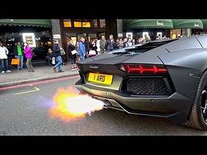 Stealth Aventador w/Capristo Exhaust | Loud Revs & Flames!