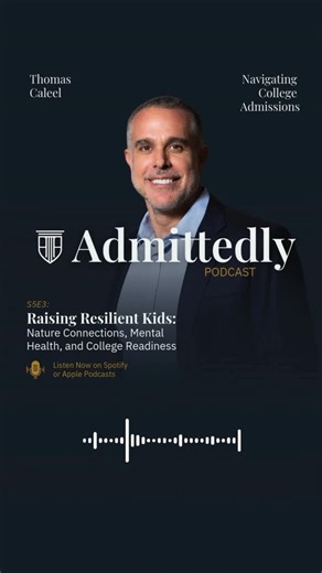 Thomas Caleel, College Admissions | Most conversations about teens focus on grades, stress, and extracurriculars. But in this week’s Admittedly Podcast episode, we zoom out.... | Instagram