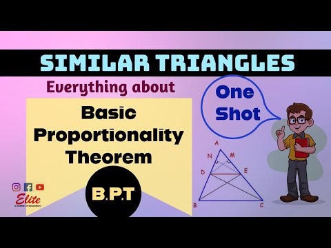 Basic Proportionality Theorem - Everything you must know.. Proof of BPT and Questions based on it.