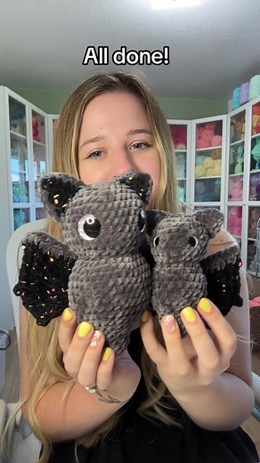 Crochet Mama and Baby Bat Pattern Release at 3pm EST!