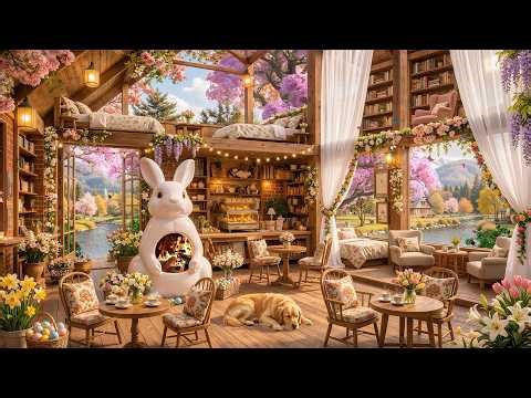 Spring Morning at Easter Bunny’s Cottage 🐰🌸 Coffee Porch & Soft Jazz