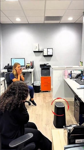 Girl Scares Office With Fake Mouse Prank 🐭😂