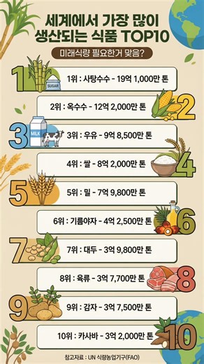 미래식량 필요한거 맞음?
