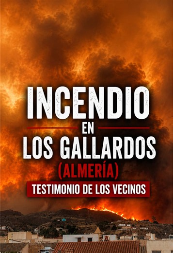 🚨 ÚLTIMA HORA: Incendio en Los Gallardos (Almería) La tragedia sigue creciendo. El balance provisional asciende ya a 12 personas fallecidas, 23 desaparecidas y miles de vecinos desalojados mientras continúan las labores de extinción y búsqueda. En La Vín Graná he podido hablar con varios vecinos que están viviendo esta pesadilla desde dentro: 🗣️ “Todo está siendo una pesadilla. Llevamos horas sin dormir, pendientes del teléfono y buscando información sobre cómo avanza el incendio.” 🗣️ “Solo v