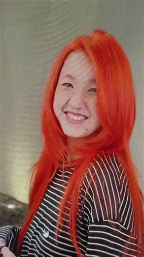 🔥 Vibrant Neon Orange Hair Transformation! ❤️ #shorts #hairstyle