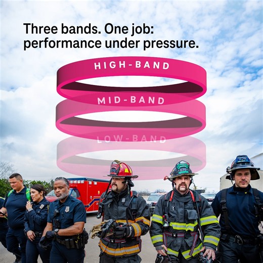 Major incidents don’t just test coverage. They test whether the network can handle sudden demand under pressure.That’s why T-Priority plans for density — using high-band intentionally to help maintain connectivity when demand surges.