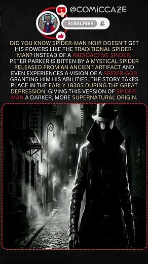 Spider Man Noir’s True Origin Explained #spiderman #mcu #marvelcomics