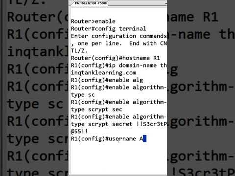 Securing Cisco with SSH and SCRYPT