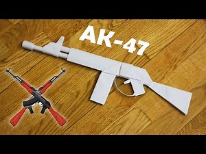 How to Make a Paper Gun AK47 DIY | Origami Gun AK-47 | Easy Origami | Paper Crafts