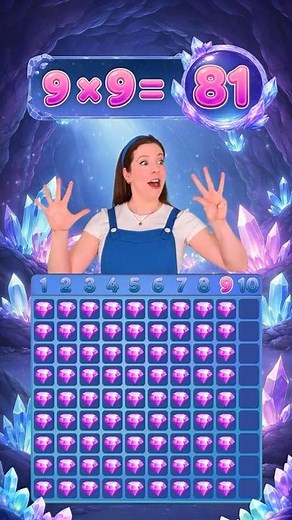 🇫🇷 9 Times Table in French – Multiplication for Kids #education #math #learning #kids #easy