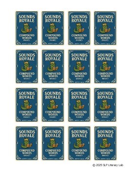 Sounds Royale Card Game - Basic Code, Compound Words (Short Vowel Sounds)