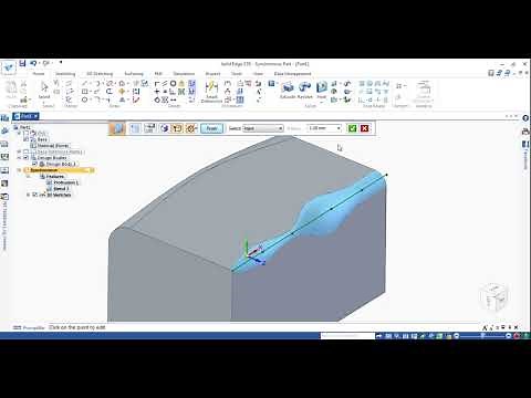 Variable radius Fillet in SolidEdge