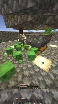 Easiest way to get slime #minecraft #farm #mobtrap
