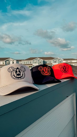 12K views · 274 reactions | It’s halloween release week! Let’s make a mickey pumpkin hat using puff HTV!  Each day this week I”ll be sharing something new that will be available on Friday at 6pm EST! … #smallshop #smallshops #smallshopowner #smallbusiness #threepairsofears #asmr #asmrvideo #truckerhat #crafting #diy #htv #htv #heattransftervinyl #irononvinyl #puffhtv #puffvinyl #mickey #mickeymouse #mickeypumpkin #halloween | Three Pairs Of Ears | Facebook