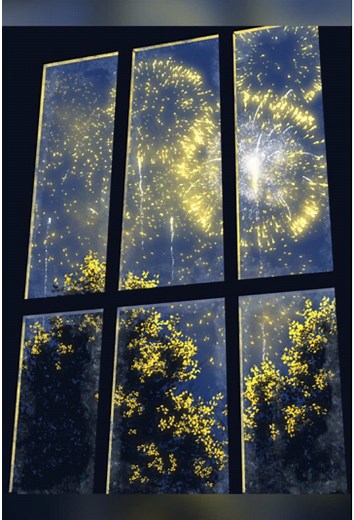 Grove Fireworks Reflection Art Tutorial