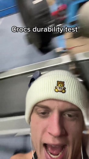 @Thetreadmillguy grip test | crocs durability test on treadmill