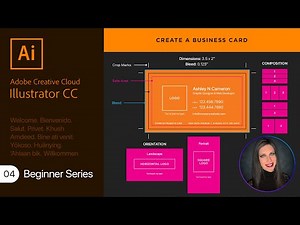 Adobe Illustrator | Exercise 04 - Create a Business Card; Setup, Information, Examples