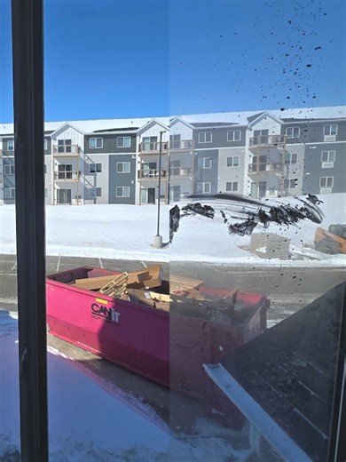 Nothing beats a good before & after ✨ We cleaned up plaster and construction debris on these brand new apartment windows—inside AND out—and the difference is 👀🔥 Clean windows make a difference! 📞 Call 402-769-0774 for a free estimate #beforeandafter #windowcleaning #satisfying #cleaningservice
