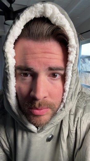 My wife wears this comfy wearable blanket all day! #thecomfy #wearableblanket #giftsforher