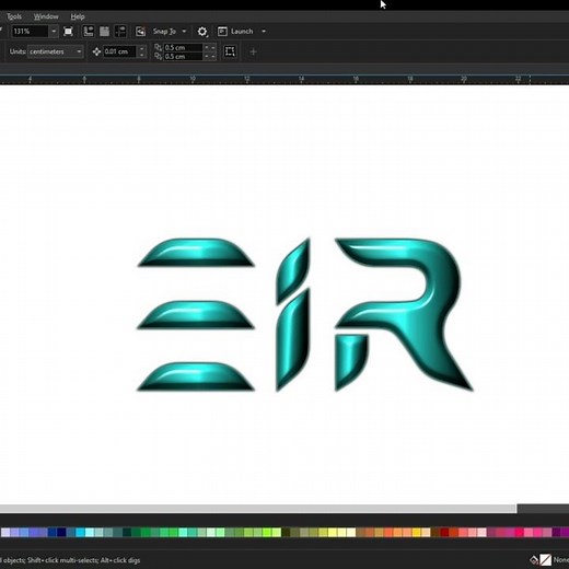 How To Create EIR Logo Design #shorts #logo #drawing #coreldraw