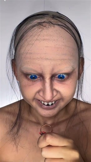 @whosbeth_ nailed it that Gollum cosplay with the perfect lenses and perfect lip sync 😲 Featured lenses: Cosplay Electric Blue 💙 Hit that like button if you’re impressed! . #PinkyParadise #PinkyParadiseDotCom #ColorContacts #ColoredContacts #CosplayLenses #Gollum #LordOfTheRings #SfxMakeup | PinkyParadise - Largest Circle Lens Store