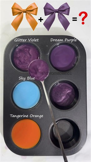 Mixing Glitter Violet, Sky Blue & Tangerine Orange… This Looks Crazy 😱