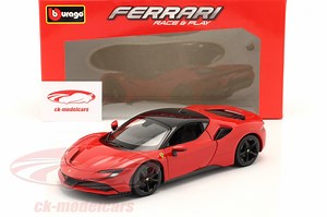 Ferrari SF90 Stradale Hybrid year 2019 red 1:18 Bburago