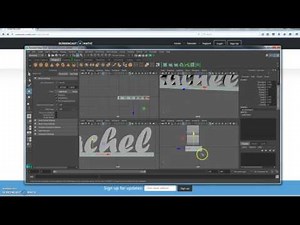 Maya 2016: 02 3D text