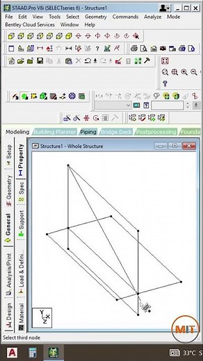 STAAD Pro Retaining Wall Design in 60 Seconds!