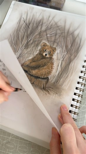 The Magic of transparent paper! #drawingillusion #drawingprocess