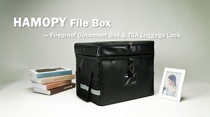 Watch Portable File Boxes with Handle 2 Layer Fireproof Document Box Organizer on Amazon Live