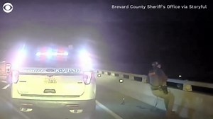 Cop saves dog that leaped off bridge
