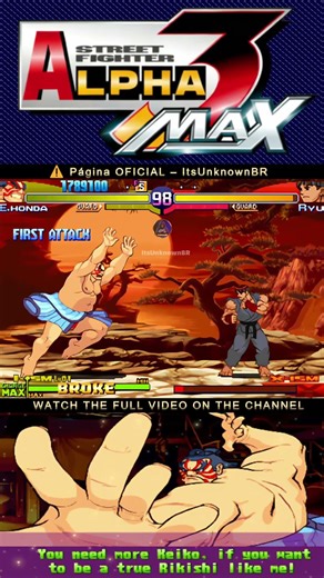 UNSTOPPABLE E.HONDA IN STREET FIGHTER ALPHA 3 MAX🔥